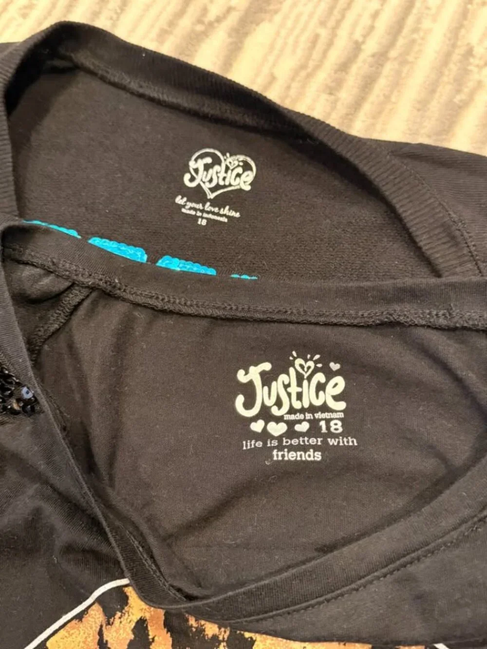 Justice girls XXL size 18 2-sweater bundle